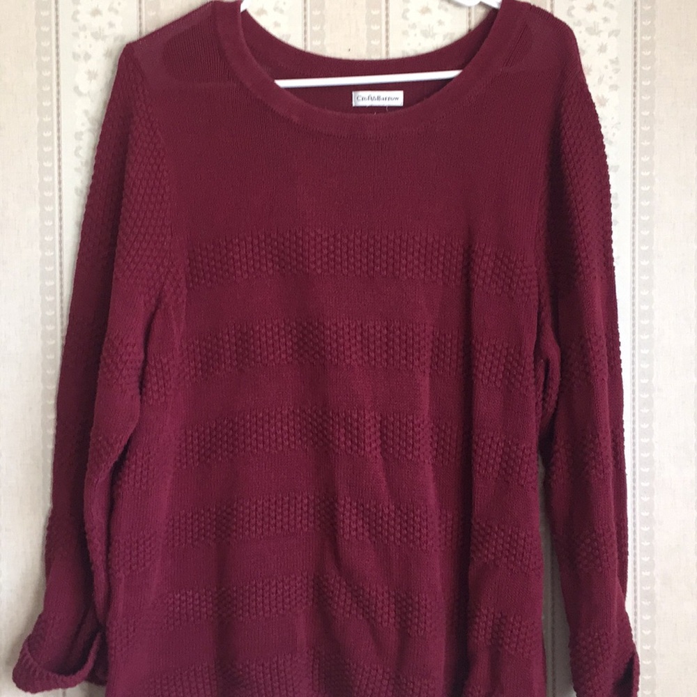 Croft & Barrow maroon sweater